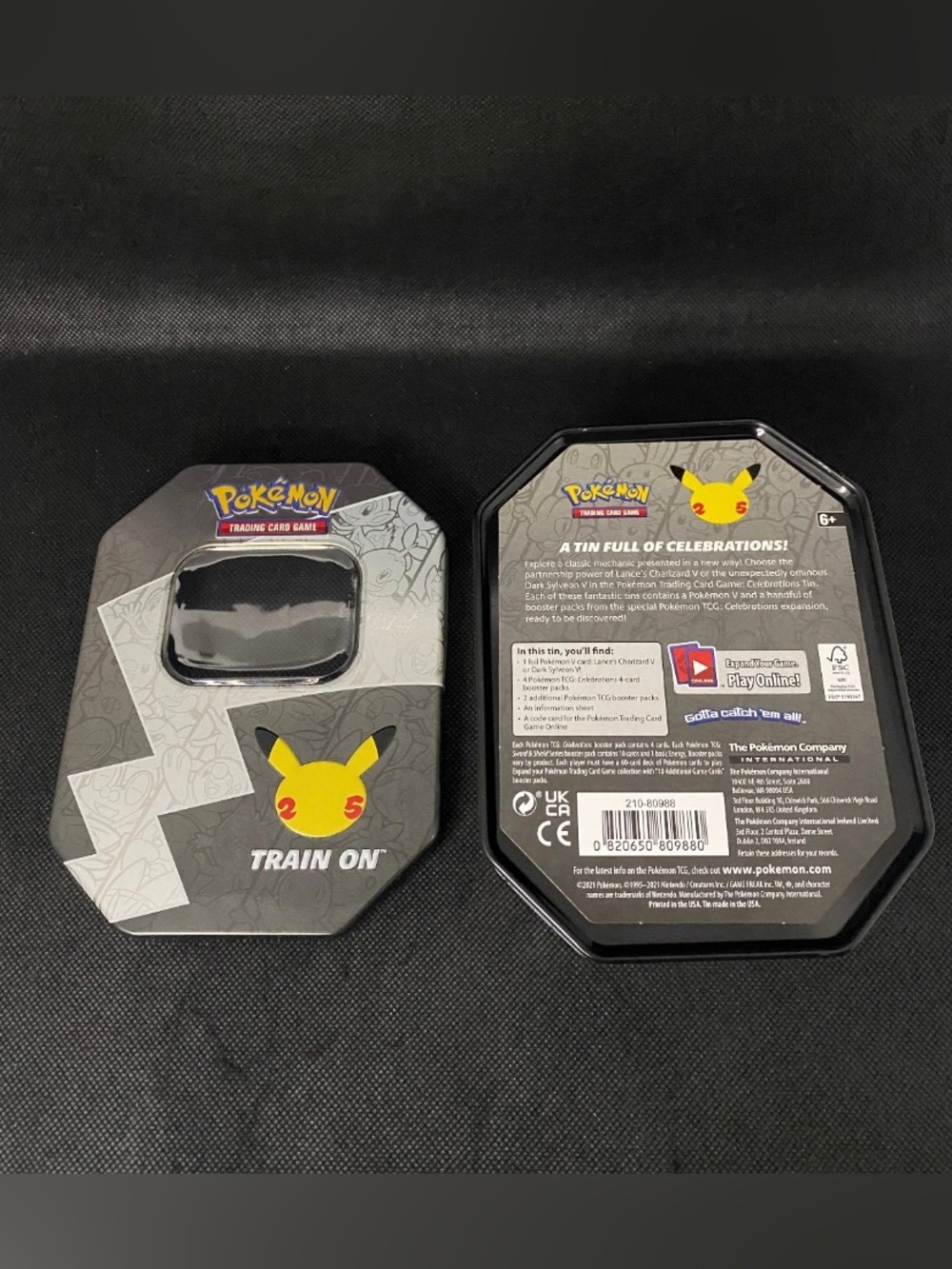 25th Anniversary Celebrations Empty Pokemon Tin